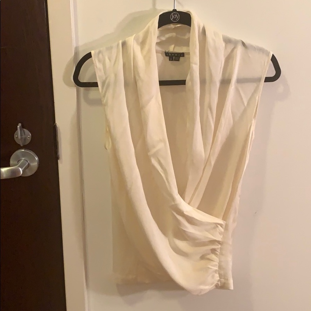 White sleeveless blouse by Theory